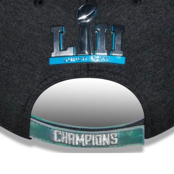 Philadelphia Eagles Men's New Era 9FORTY Super Bowl LII Champions Trophy Hat Cap - Picture 3 of 7